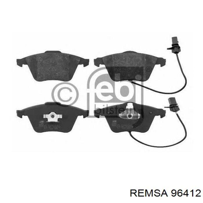 96412 Remsa колодки тормозные передние дисковые