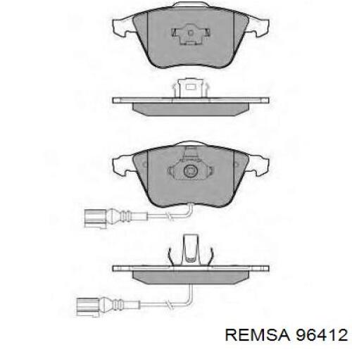 96412 Remsa Колодки передние