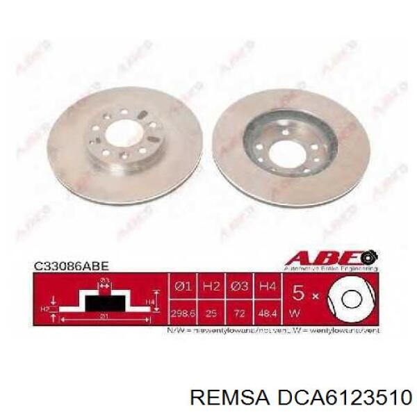 DCA6123510 Remsa диск тормозной передний