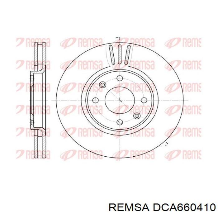 DCA660410 Remsa диск тормозной передний