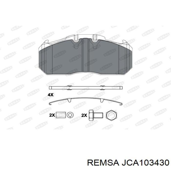 JCA103430 Remsa Колодки передние