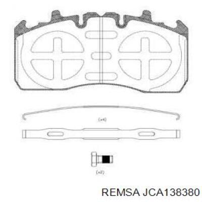 Задние тормозные колодки 906245 DAF