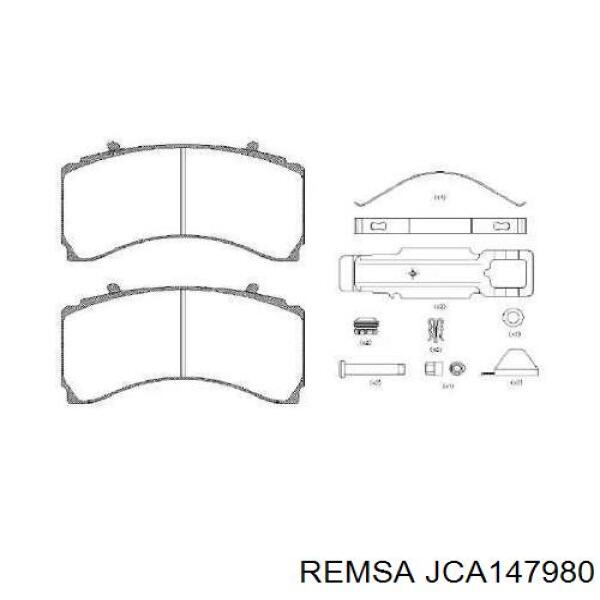 JCA147980 Remsa колодки тормозные задние дисковые