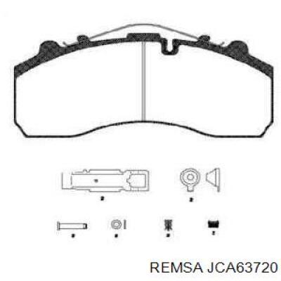 JCA 637.20 Remsa колодки тормозные передние дисковые