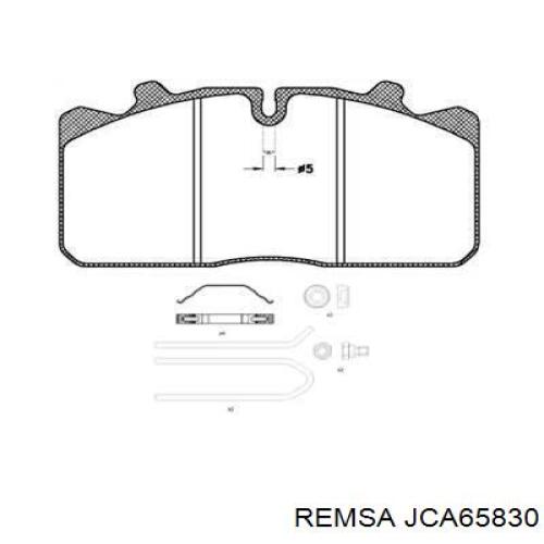 Передние тормозные колодки JCA65830 Remsa