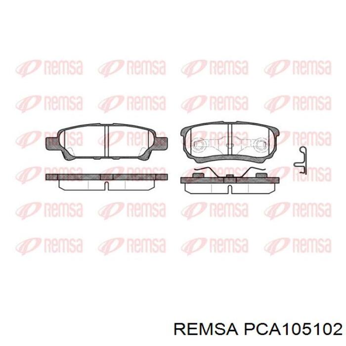 PCA105102 Remsa задние тормозные колодки