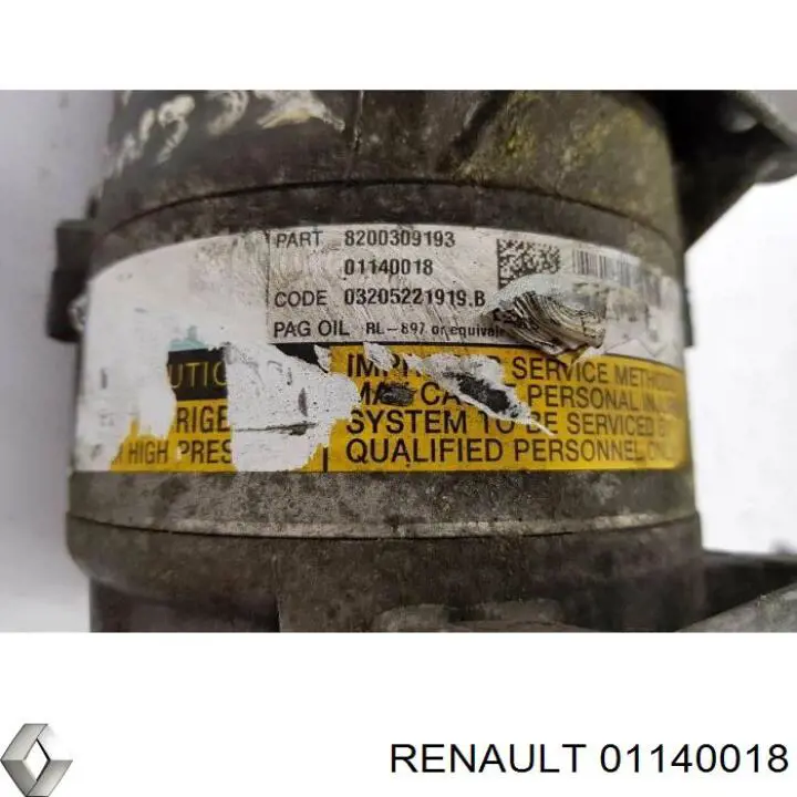 Купить 01140018 Renault (RVI) Компрессор климатической установки