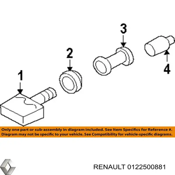  Renault (RVI) 0122500881 цена, от 2.42 USD