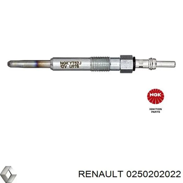 Купить 0250202022 Renault (RVI) Свечи накала