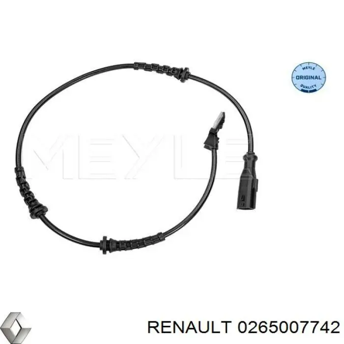 0265007742 Renault (RVI) датчик абс (abs передний)