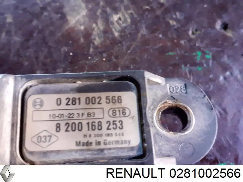 0281002566 Renault (RVI) Датчик давления наддува турбины