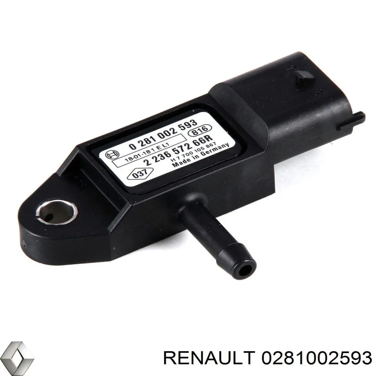 Датчик давления наддува Renault (RVI) 0281002593