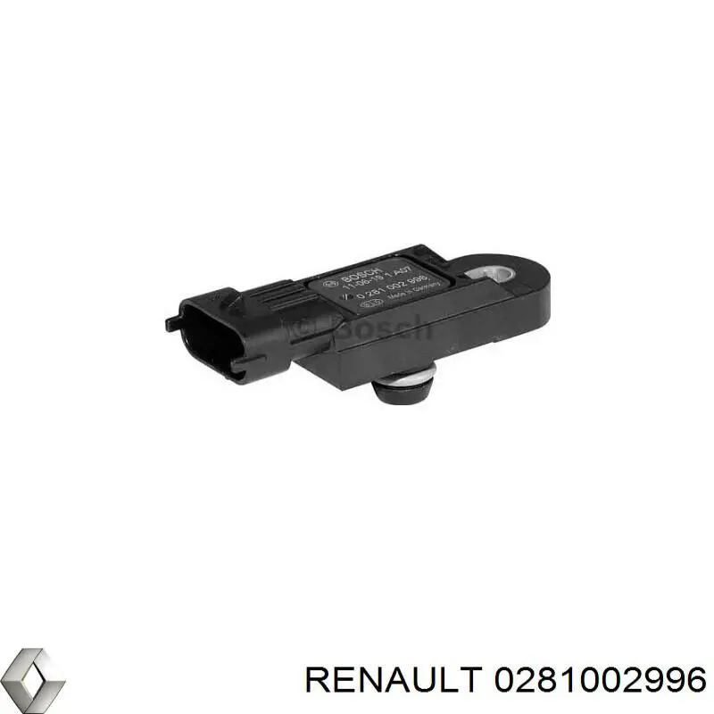 Датчик давления наддува 0281002996 Renault (RVI)