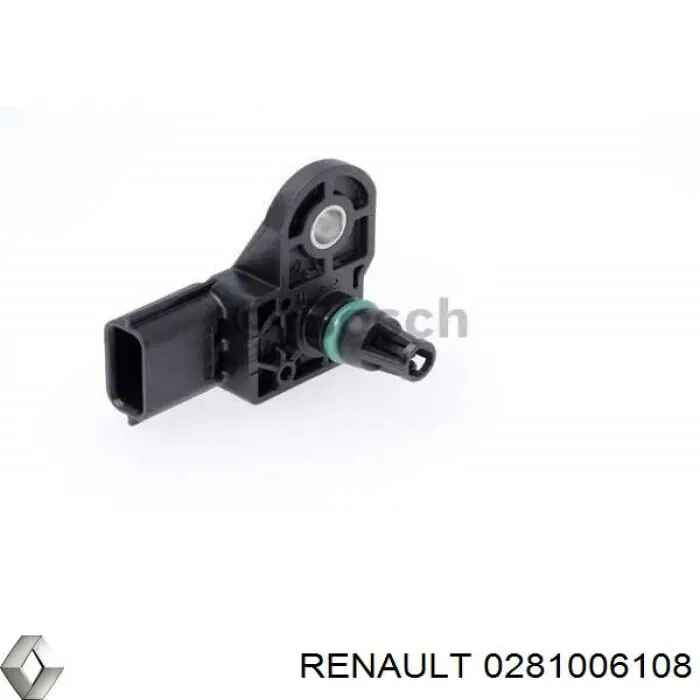 0281006108 Renault (RVI) sensor de pressão no coletor de admissão, map