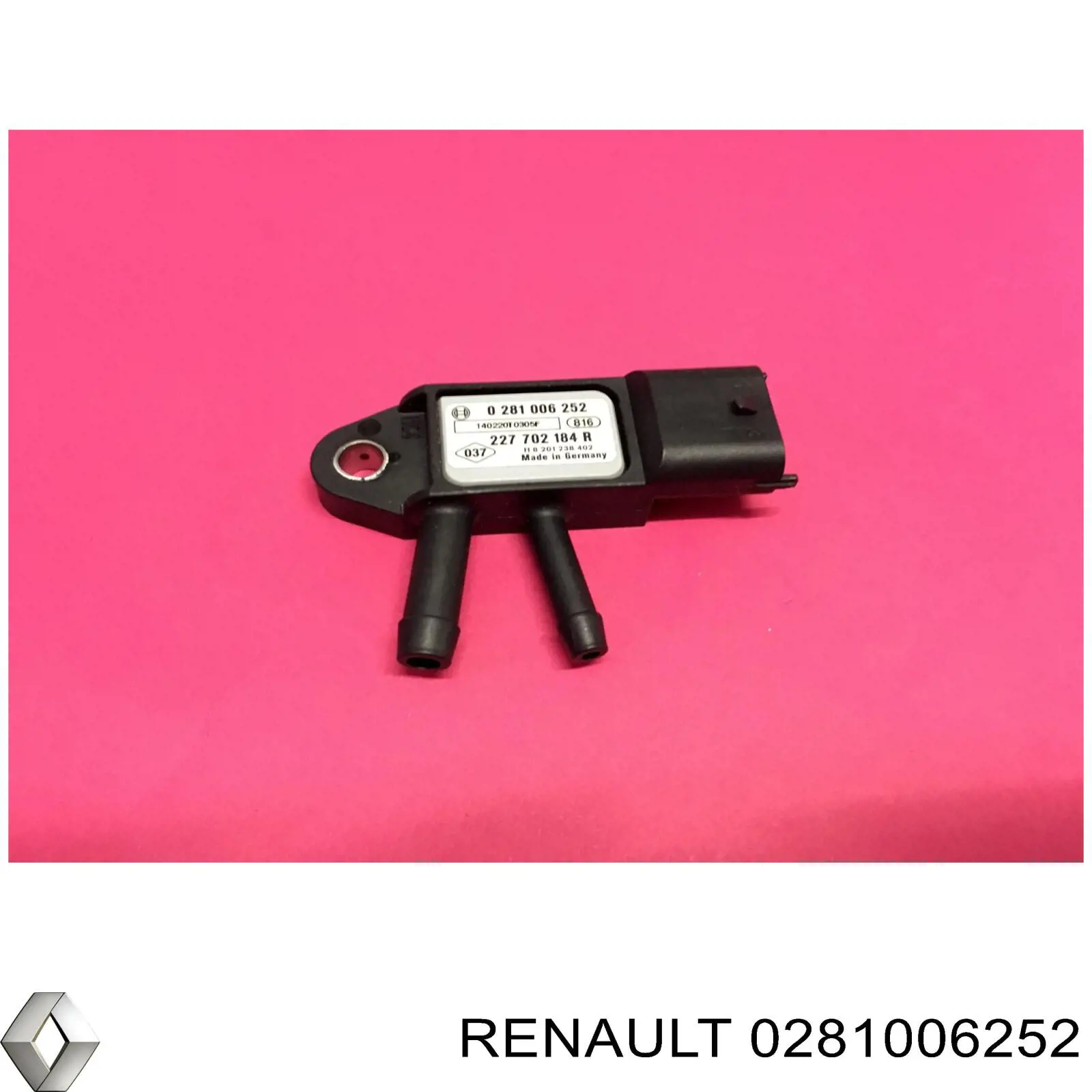 0281006252 Renault (RVI) Датчик давления выхлопных газов