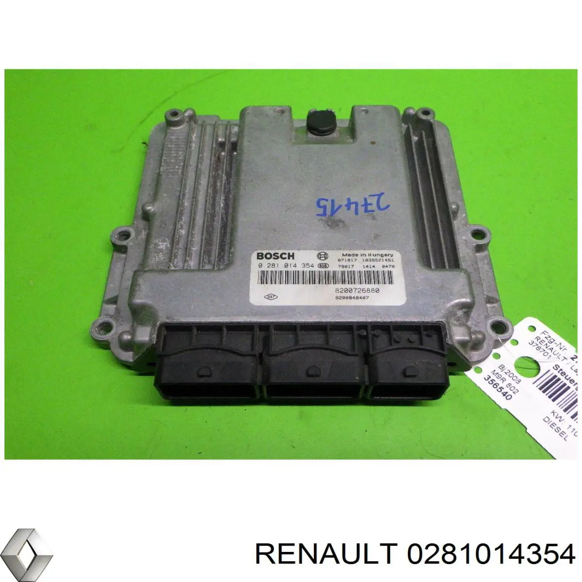 ЭБУ двигателем Renault (RVI) 0281014354 цена, от 38.90 USD