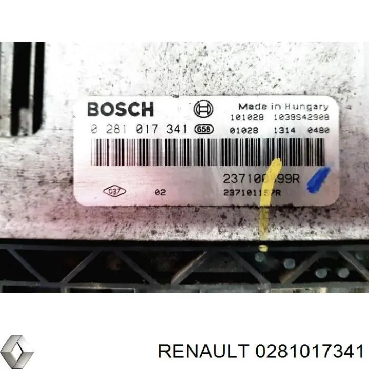 0281017341 Renault (RVI) Мозги двигателя