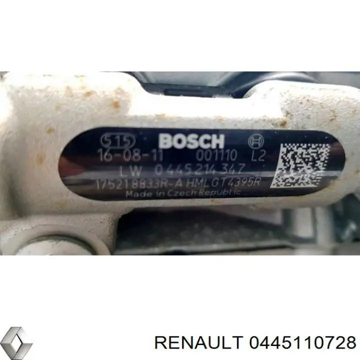 Топливные форсунки 166003355R Renault (RVI)