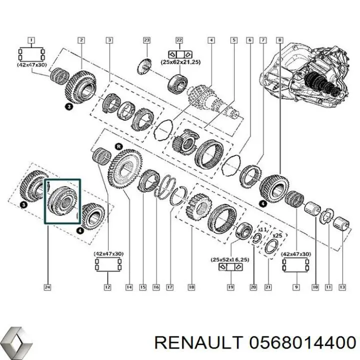  0568014400 Renault (RVI)