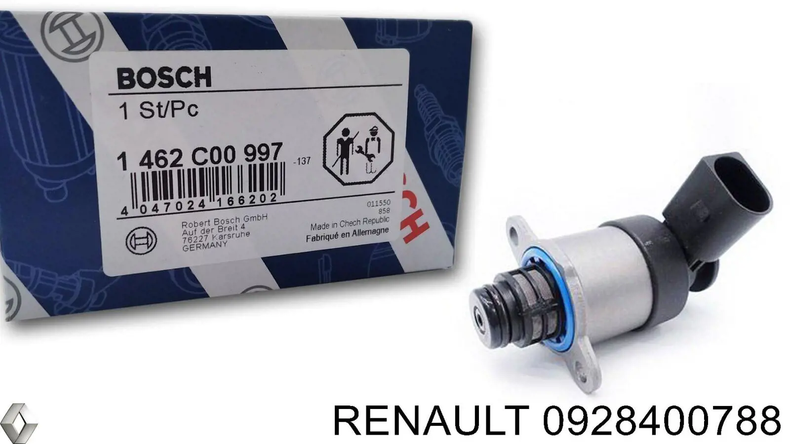 0928400788 Renault (RVI) клапан регулировки давления (редукционный клапан тнвд Common-Rail-System)