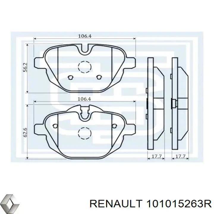 Полный комплект прокладок двигателя Renault (RVI) 101015263R цена, от 195.94 USD