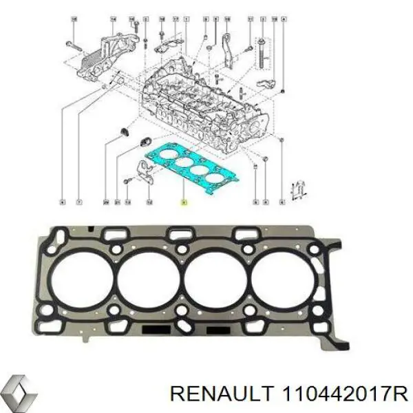 Купить 110442017R Renault (RVI) Прокладка ГБЦ