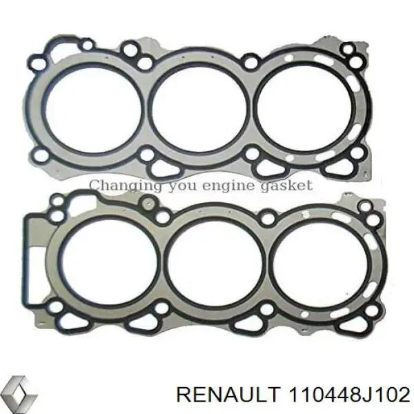 Прокладка головки блока цилиндров (ГБЦ), правая Renault (RVI) 110448J102 цена, от 24.66 USD