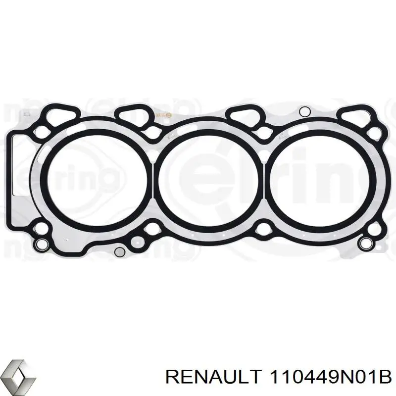 Левая прокладка ГБЦ 110449N01B Renault (RVI)