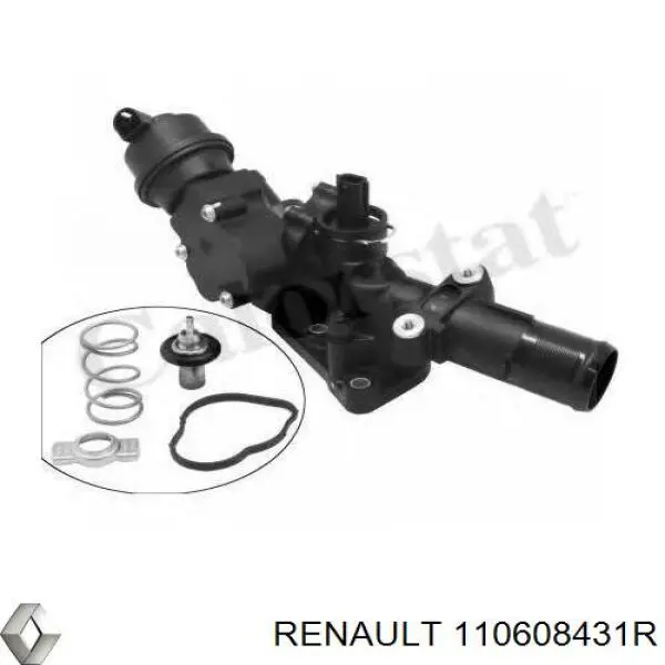 Кожух термостата Renault (RVI) 110608431R цена, от 82.15 USD