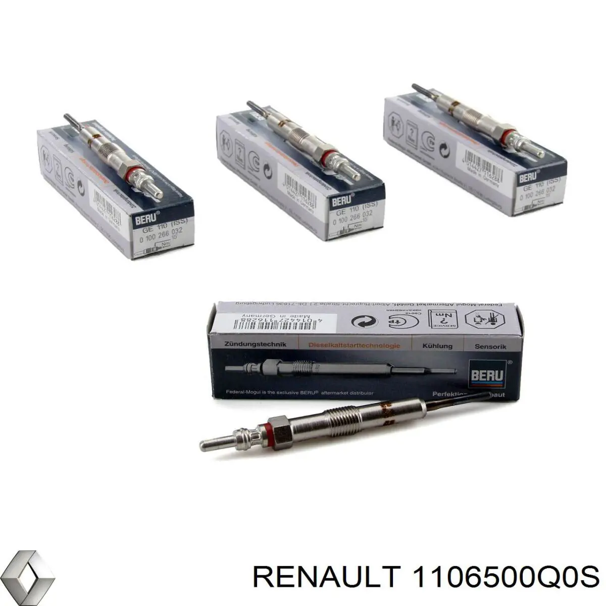 1106500Q0S Renault (RVI) Свечи накаливания