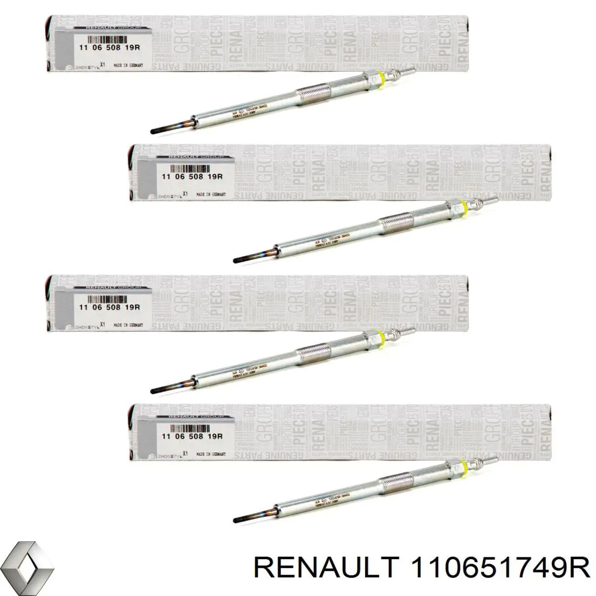110651749R Renault (RVI) vela de incandescência