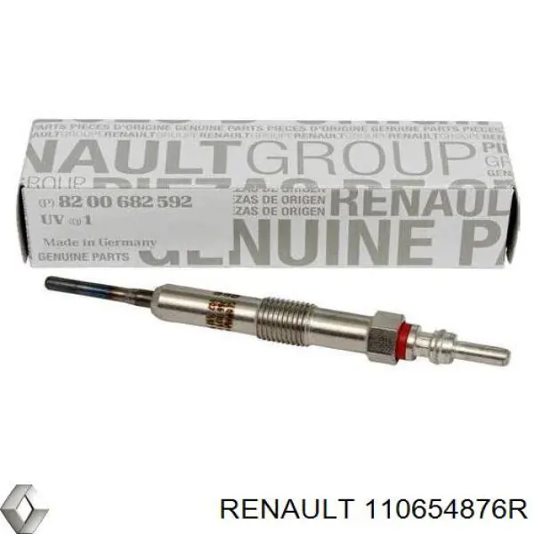 110654876R Renault (RVI) vela de incandescência