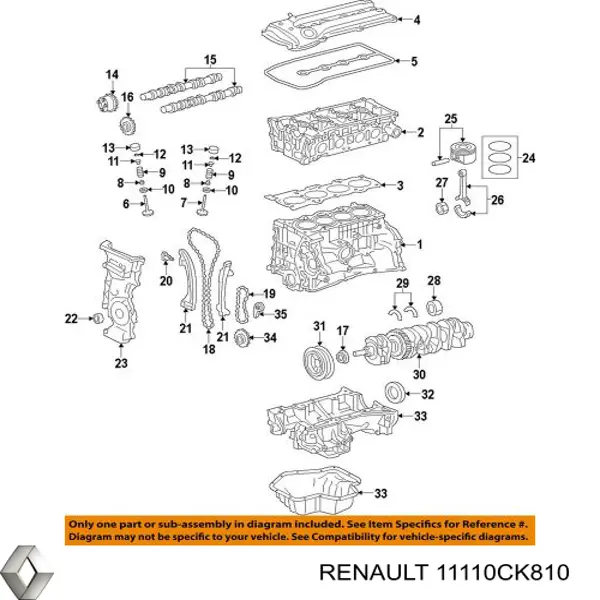 Поддон двигателя 11110CK810 Renault (RVI)