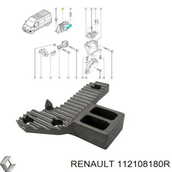 112108180R Renault (RVI) Правая подушка двигателя