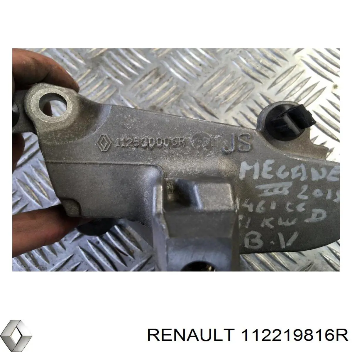 Подушка трансмиссии (опора коробки передач), левая Renault (RVI) 112219816R