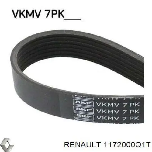 Клиновый ремень Renault (RVI) 1172000Q1T цена, от 20.20 USD