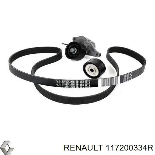 Ремень агрегатов приводной, комплект Renault (RVI) 117200334R цена, от 127.18 USD