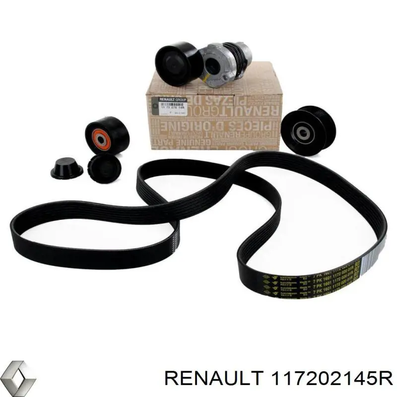 Ремень агрегатов приводной, комплект Renault (RVI) 117202145R цена, от 71.90 USD