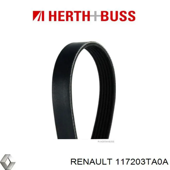 Клиновый ремень Renault (RVI) 117203TA0A цена, от 10.69 USD
