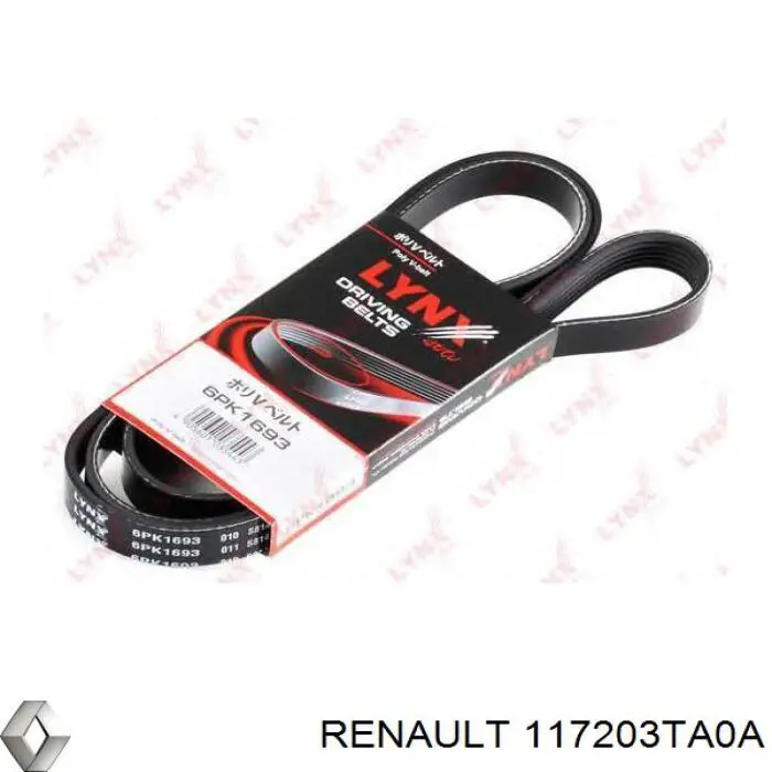 Купить 117203TA0A Renault (RVI) Ремень генератора