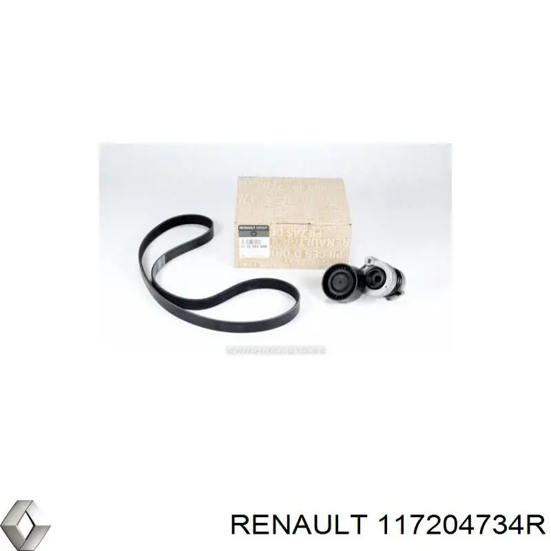 Клиновый ремень Renault (RVI) 117204734R цена, от 8.15 USD