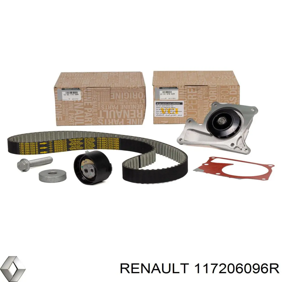 Ремень агрегатов приводной, комплект Renault (RVI) 117206096R цена, от 68.00 USD