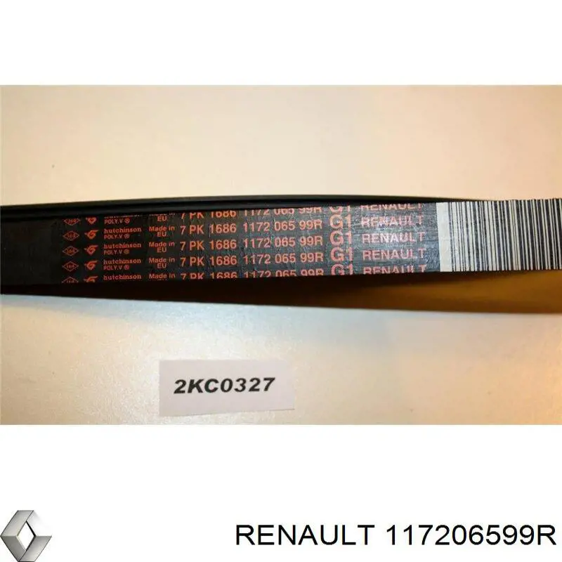 117206599R Renault (RVI) ремень генератора