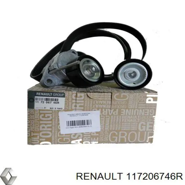 Ремень агрегатов приводной, комплект Renault (RVI) 117206746R цена, от 85.29 USD