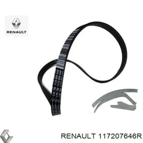 Ремень агрегатов приводной, комплект Renault (RVI) 117207646R цена, от 56.48 USD