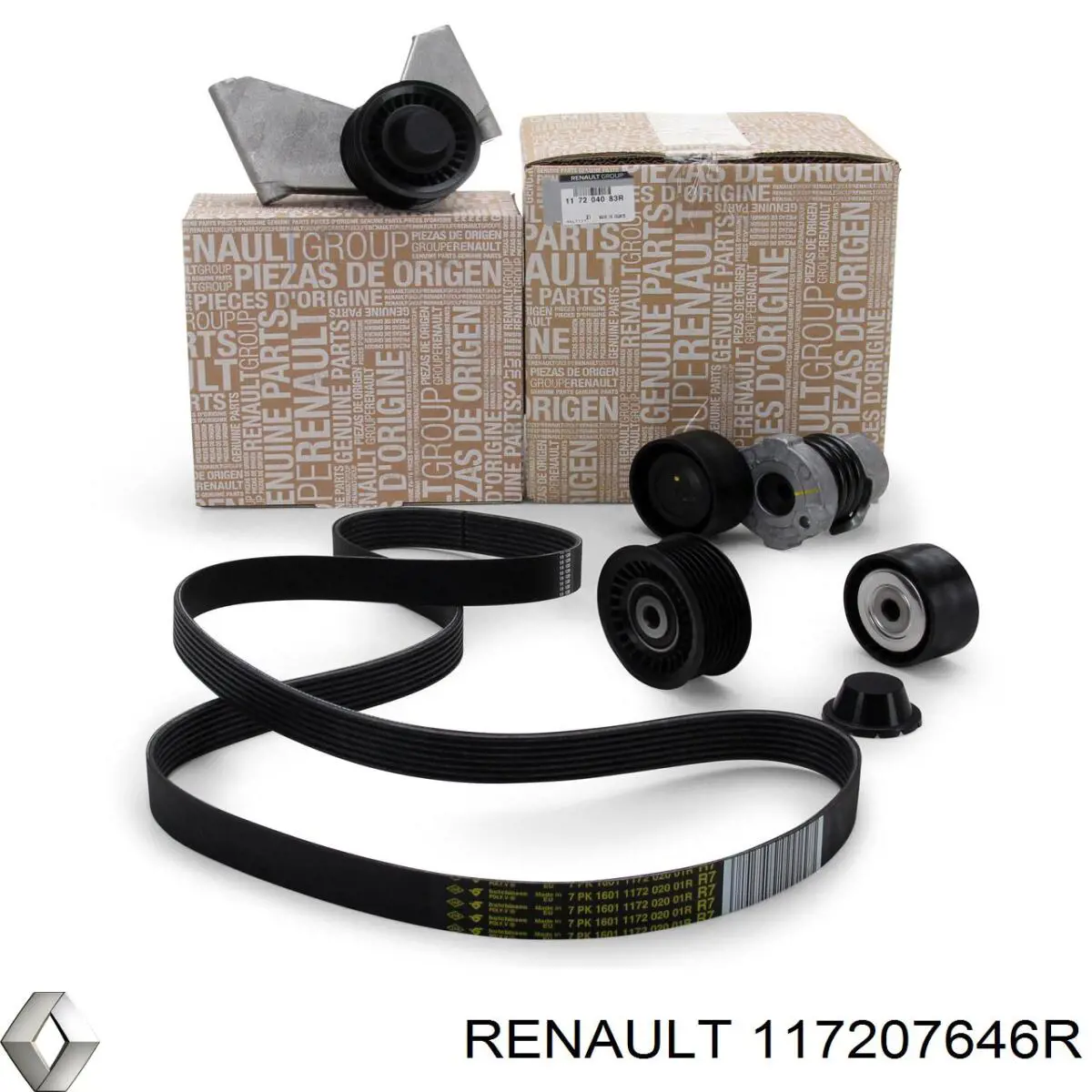 117207646R Renault (RVI) ремень агрегатов приводной, комплект
