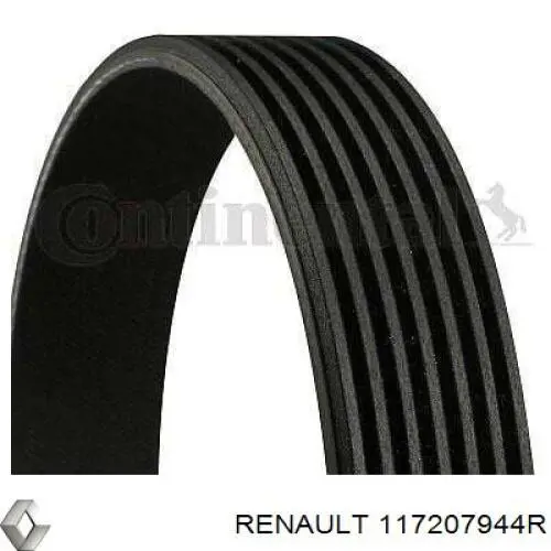 Клиновый ремень Renault (RVI) 117207944R цена, от 14.88 USD