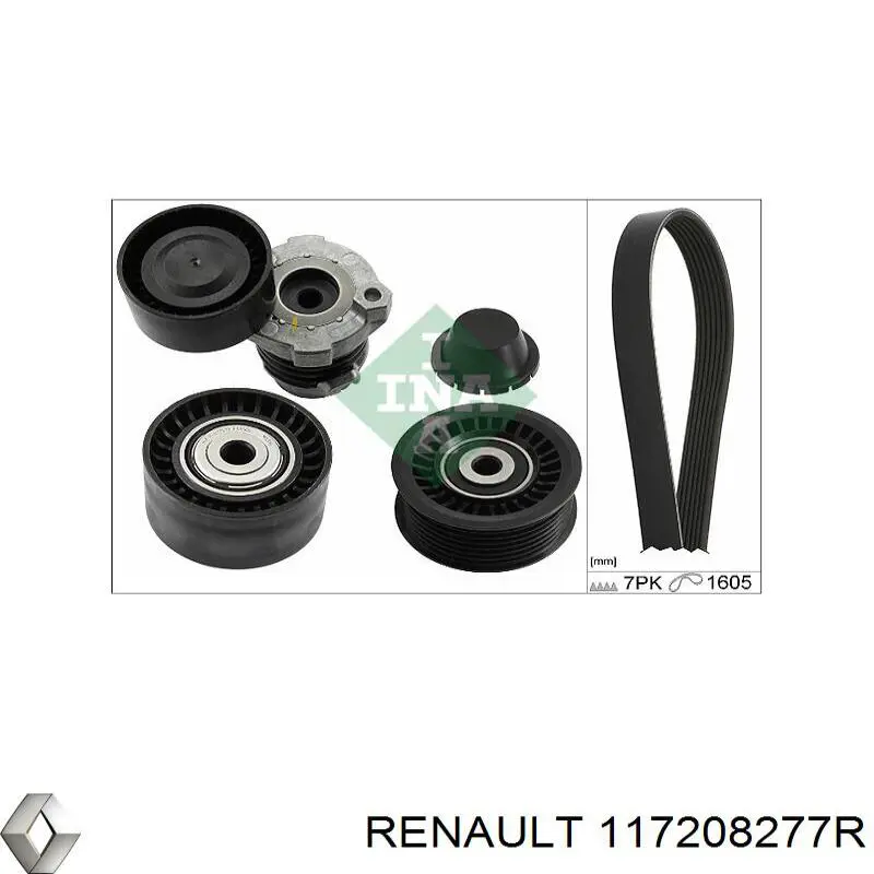 Клиновый ремень Renault (RVI) 117208277R цена, от 23.52 USD