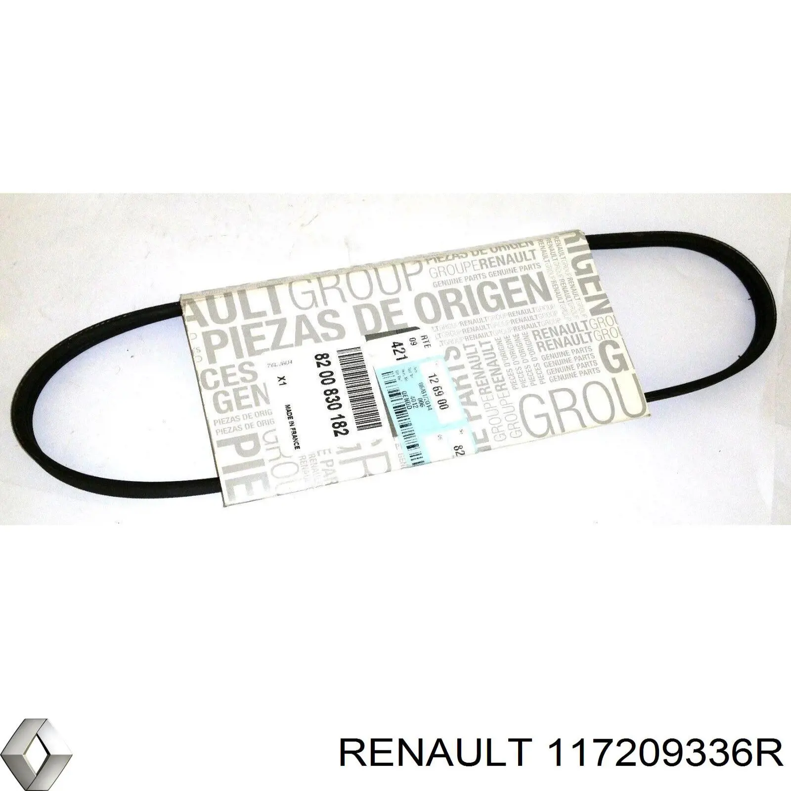 Ремень агрегатов приводной, комплект Renault (RVI) 117209336R цена, от 42.16 USD