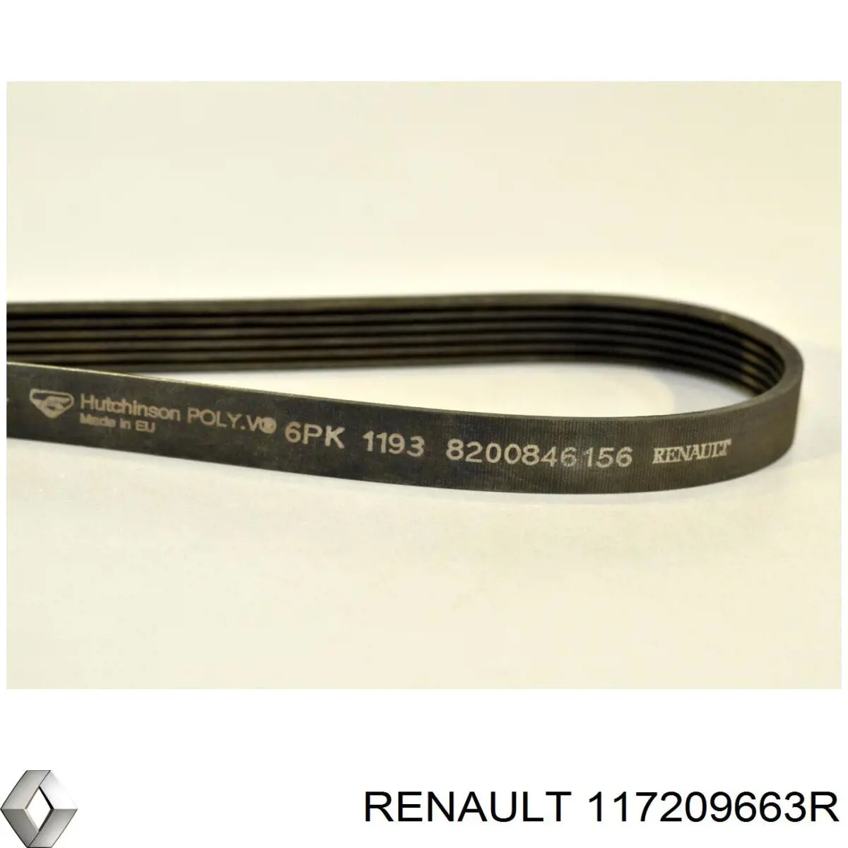 Клиновый ремень Renault (RVI) 117209663R цена, от 14.85 USD